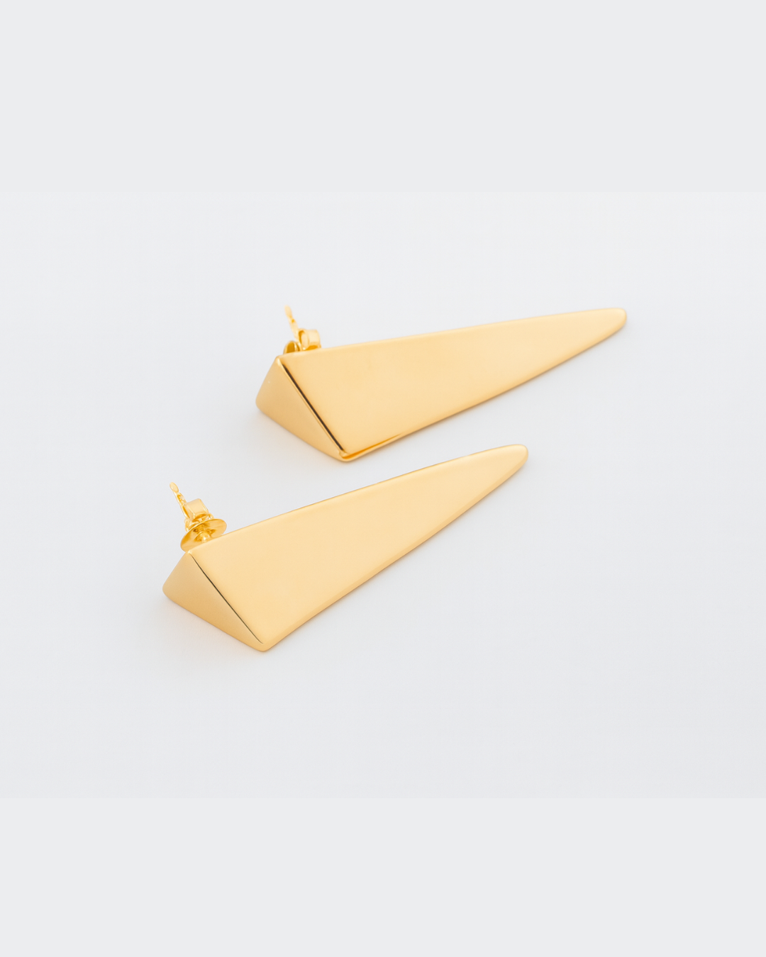 Isadora Sculptural Gold Drop Earrings
