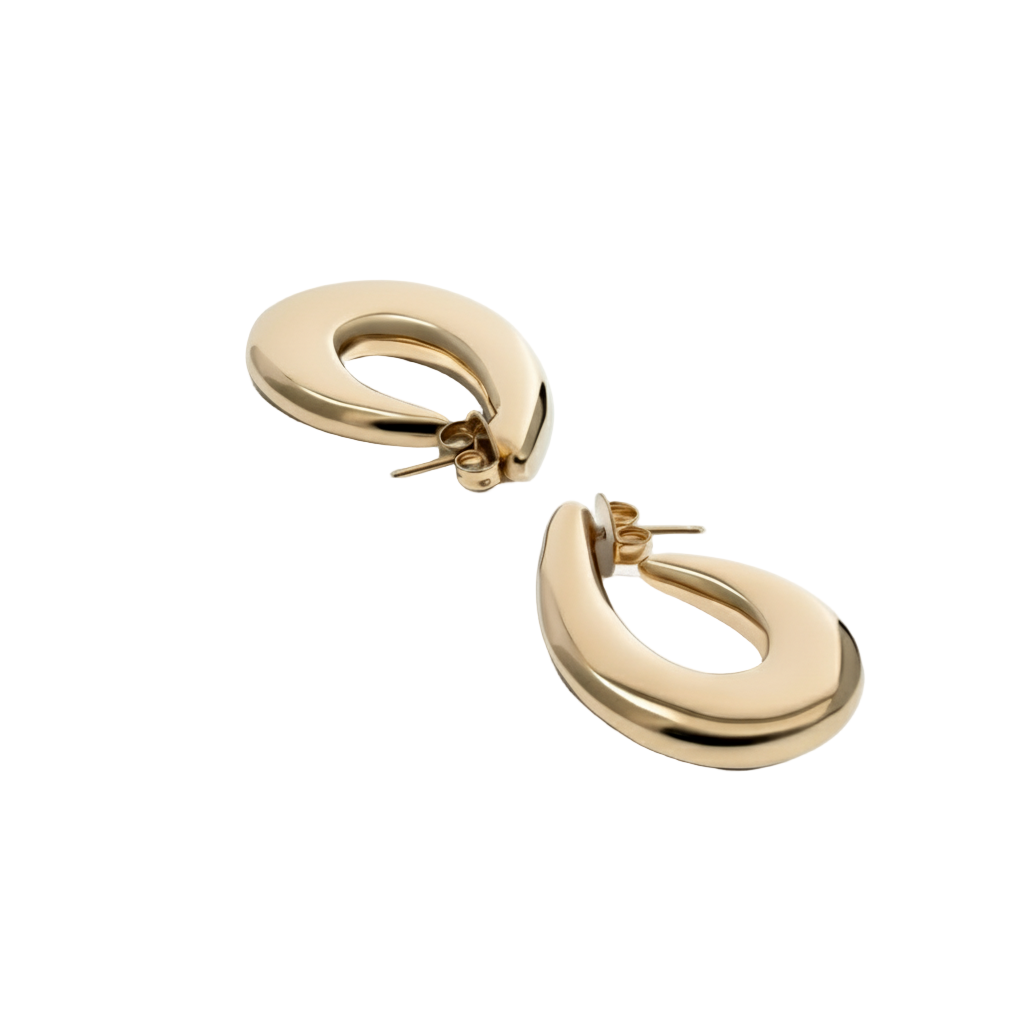 Clara Gold Hoops-2