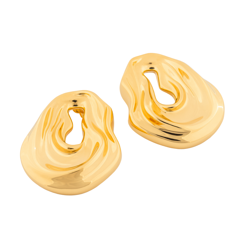 Clarice Maxi Gold Earrings