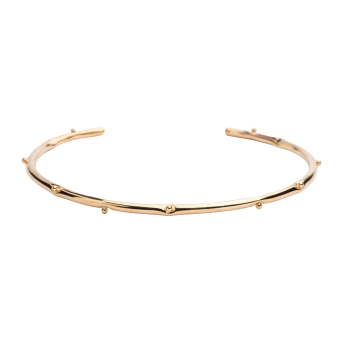 Gaby Gold Dotted Choker