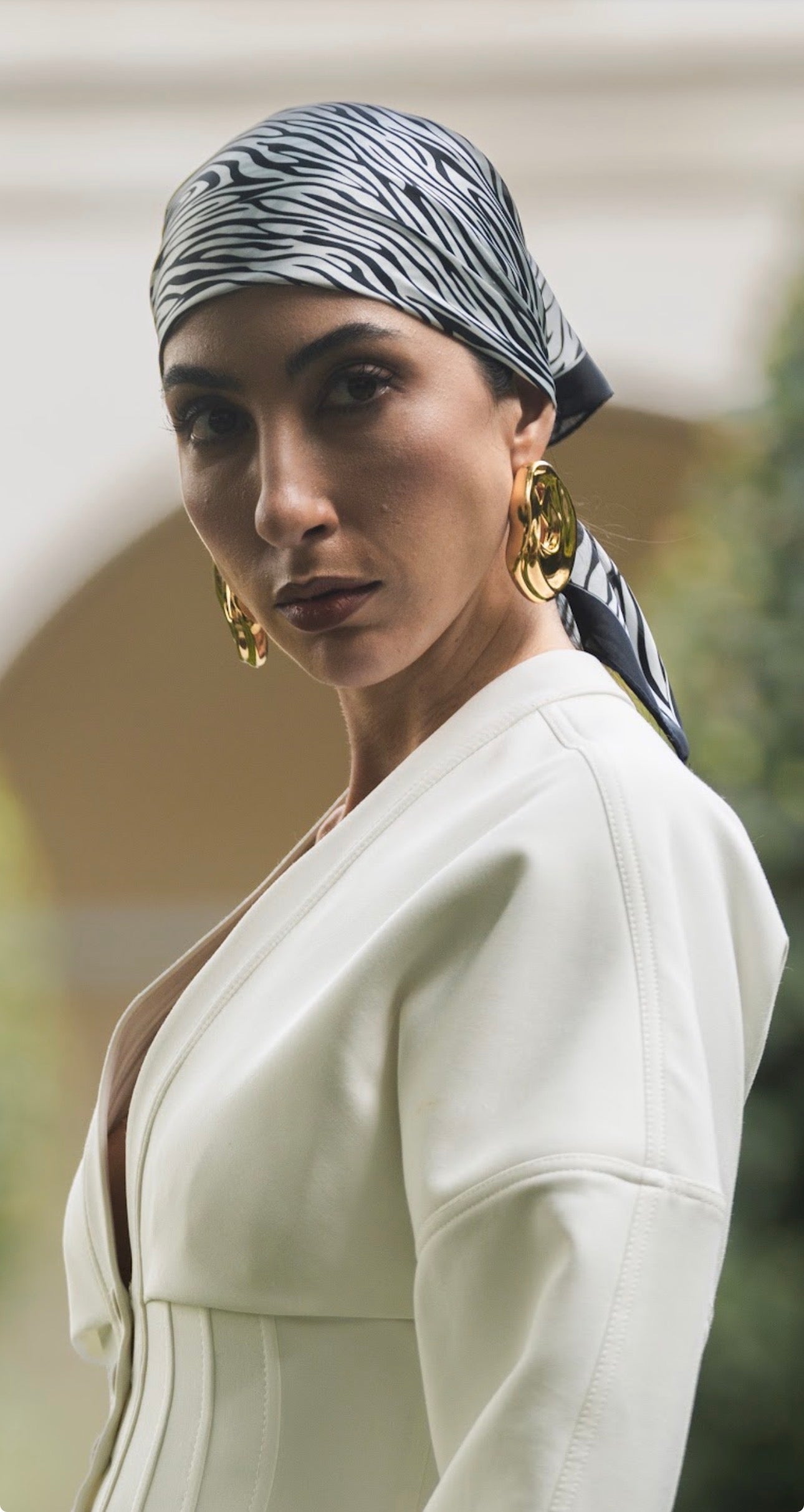 Clarice Maxi Gold earring