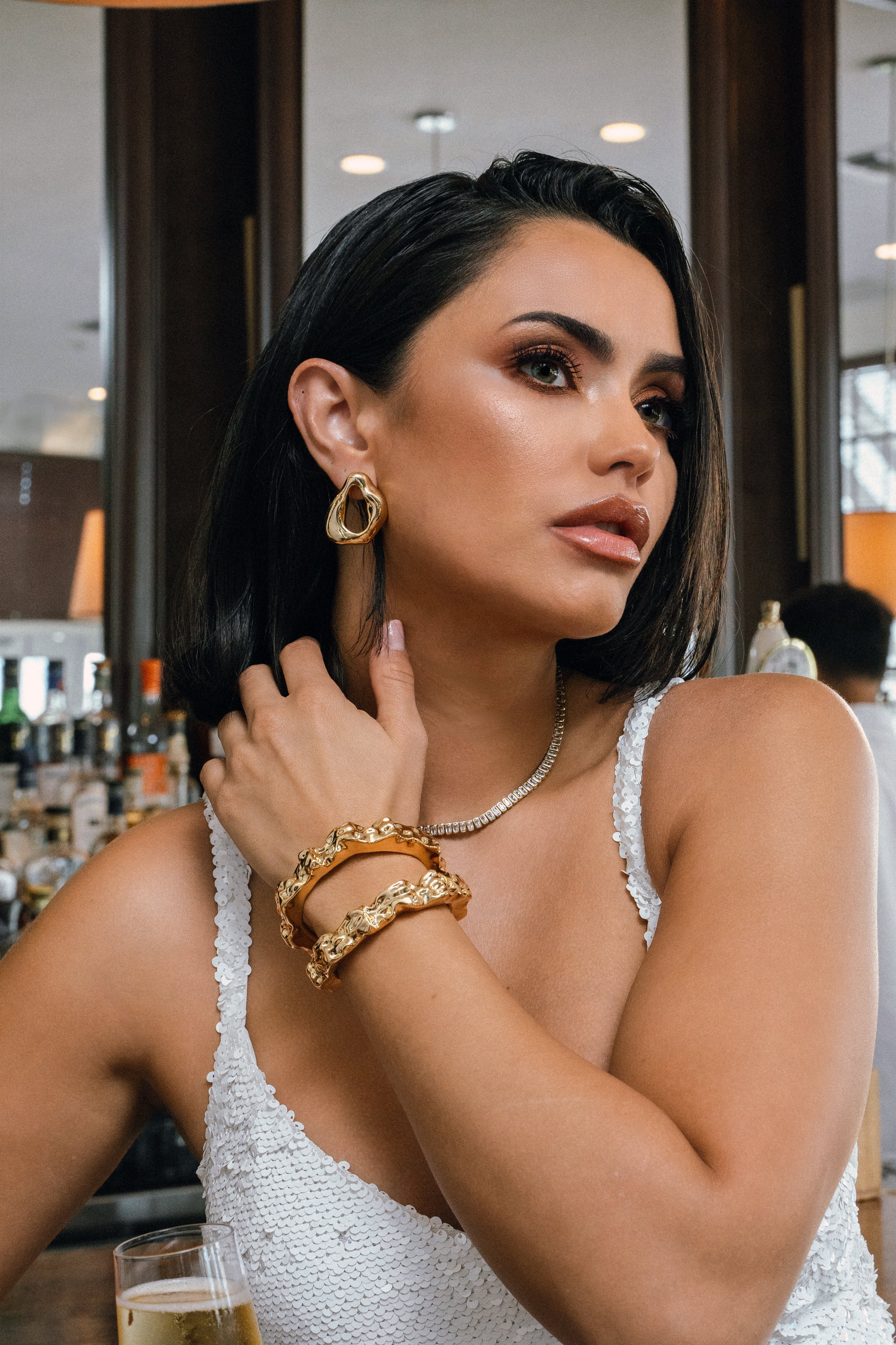 Chanda Gold Earrings