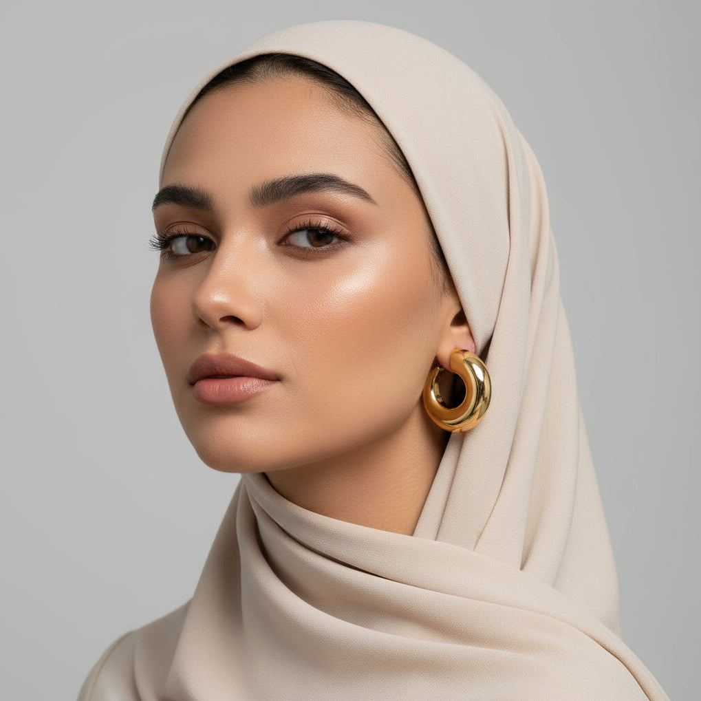 Camila Gold Open Hoops